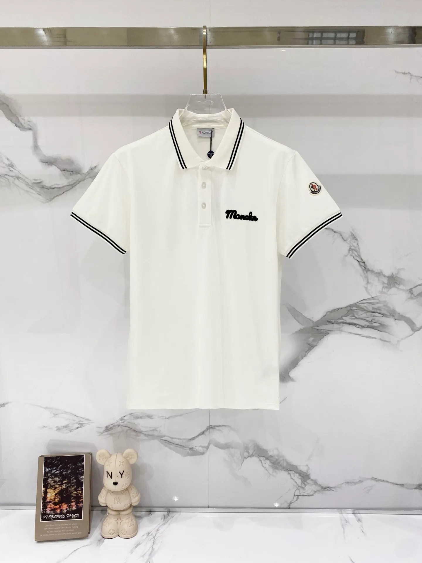 MONCLER/ - POLO 🪡 LOGO Quality 100 ％ Versatile Size:M-3XL :Black.White.Gray.Red.Royal Blue .